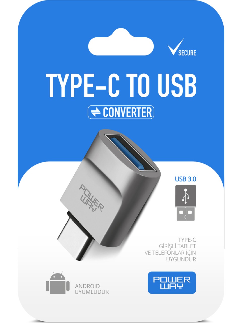 Powerway Usb 3-0 Type-c to USB OTG